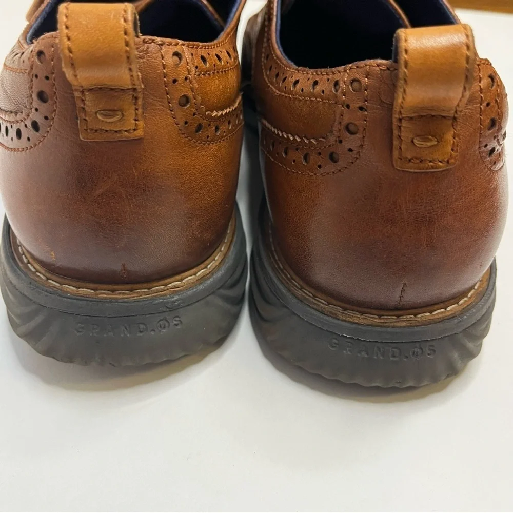 Cole Haan Zero Grand Brown Wingtip Oxford Men's Lace Up Shoes Men's Size 12